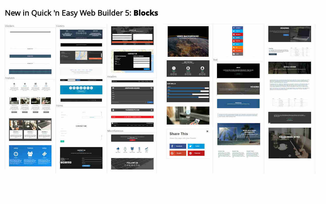 Windows 10 Quick 'n Easy Web Builder full