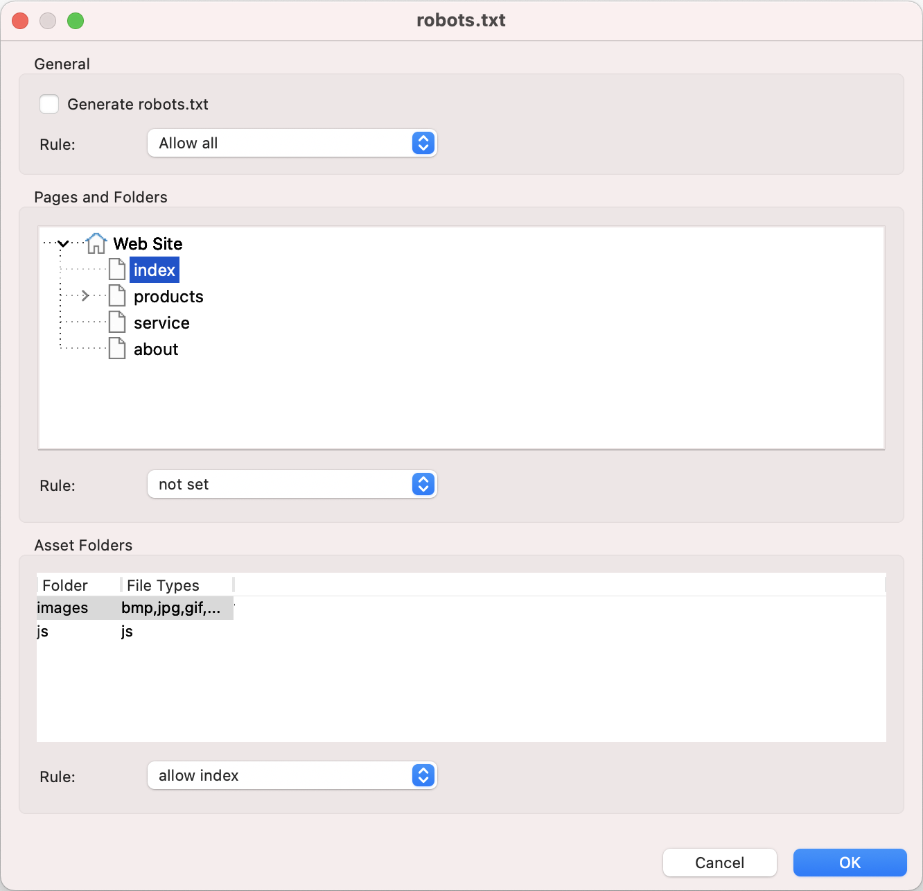 robots.txt properties